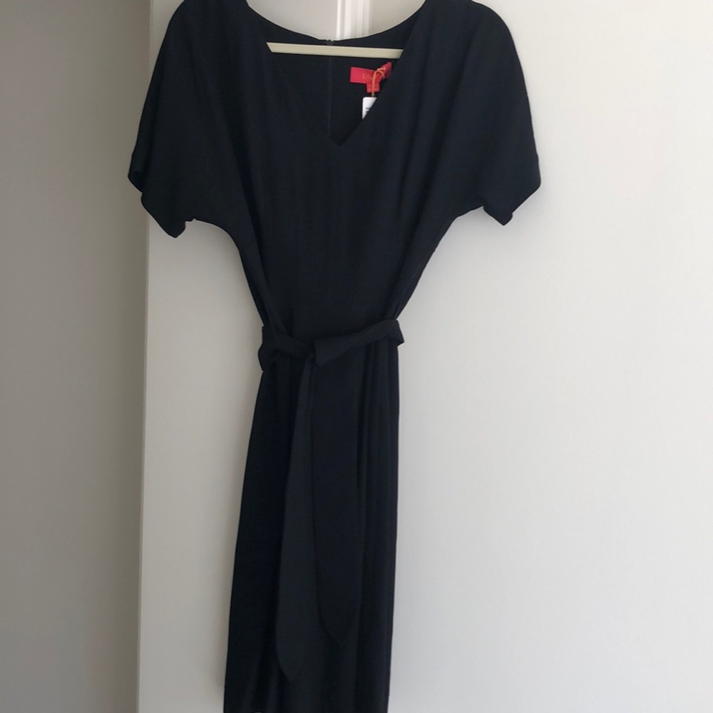 Lavia black tie waist dress